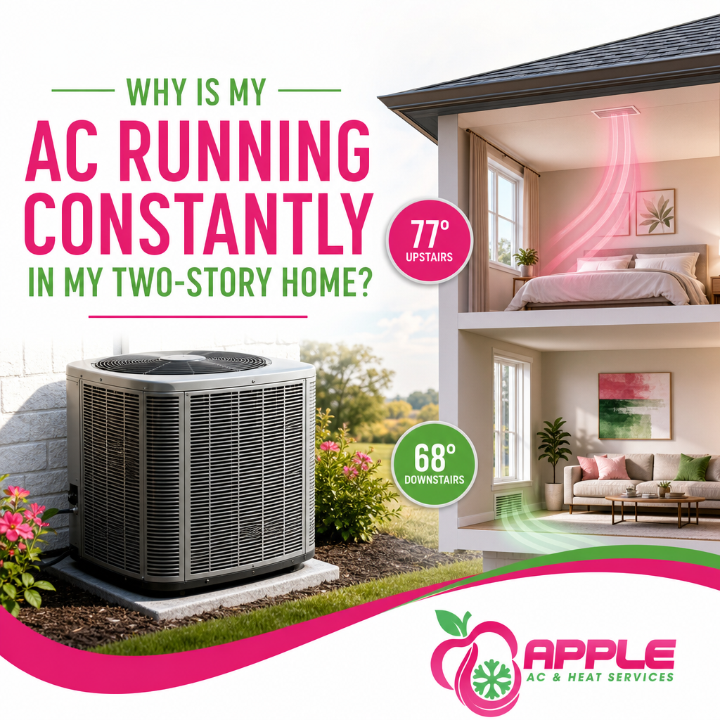 Why Is My AC Running Constantly in My Two-Story Home?
