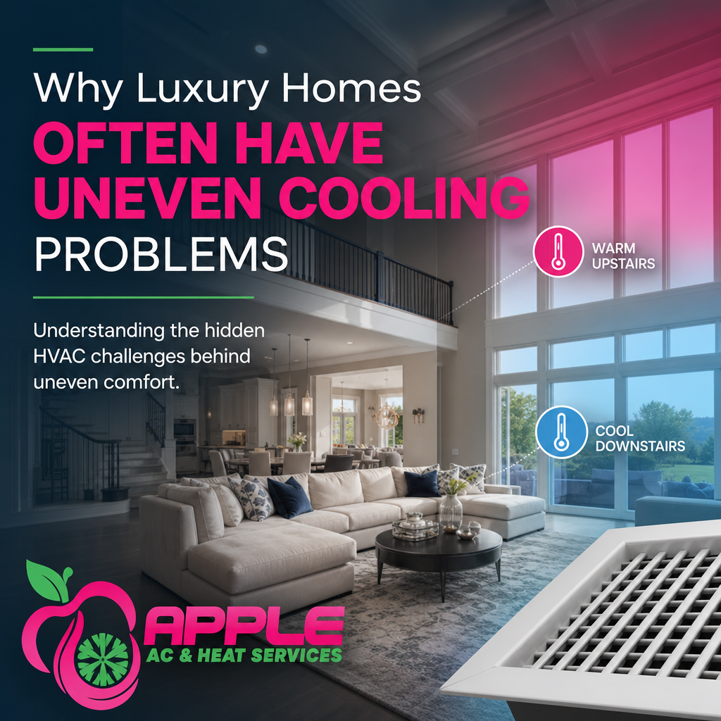 Why Luxury Homes Often Have Uneven Cooling Problems