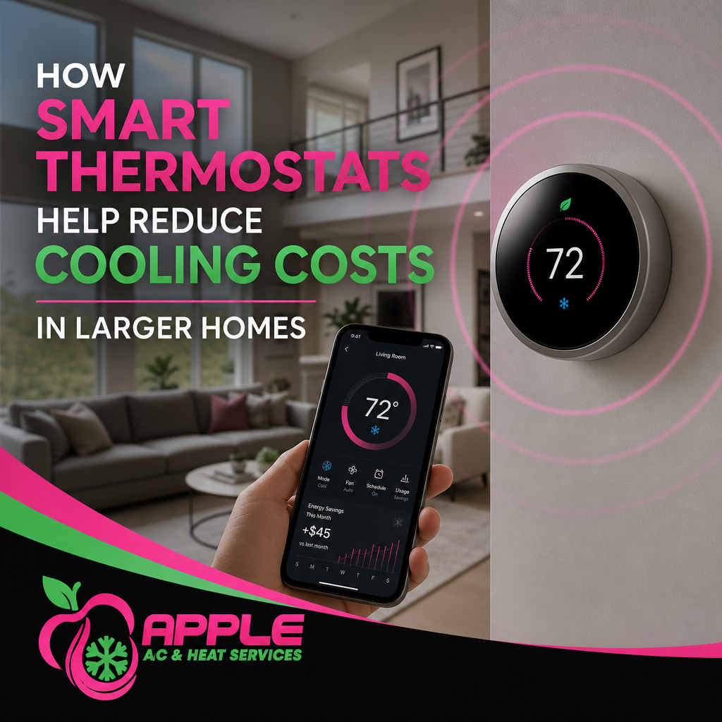 How Smart Thermostats Help Reduce Cooling Costs in Larger Homes