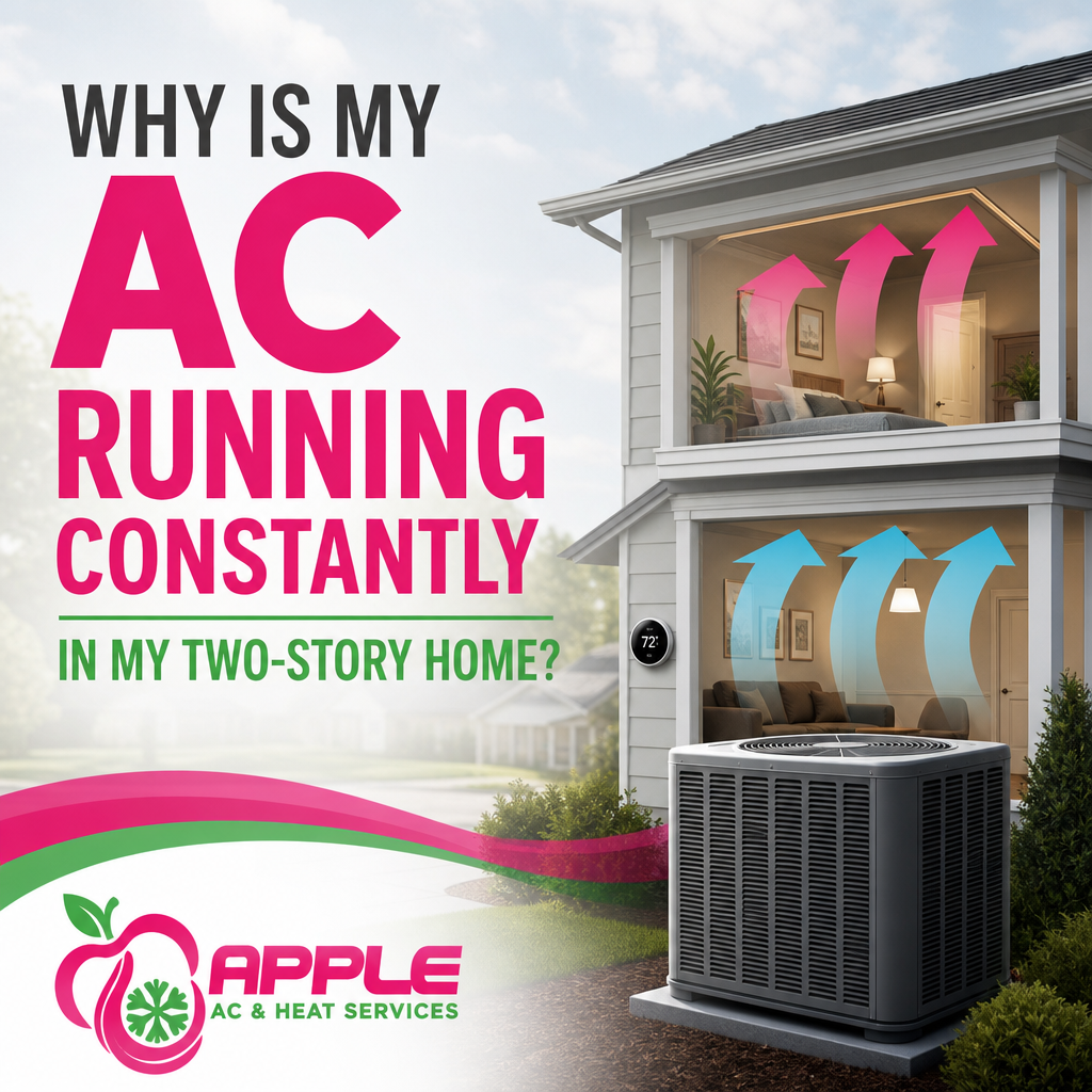 Why Is My AC Running Constantly in My Two-Story Home?