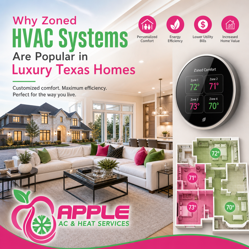 Why Zoned HVAC Systems Are Popular in Luxury Texas Homes