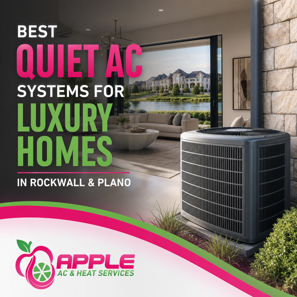 Best Quiet AC Systems for Luxury Homes in Rockwall and Plano