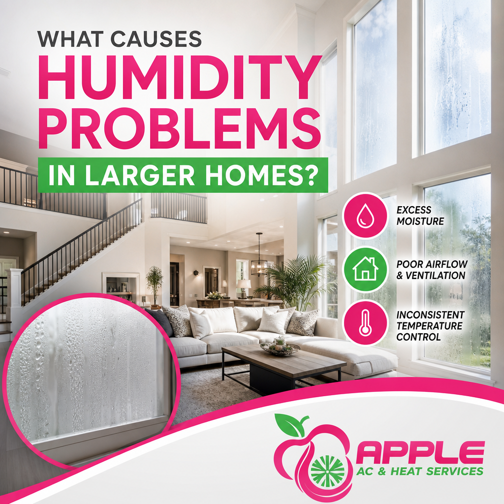 What Causes Humidity Problems in Larger Homes?