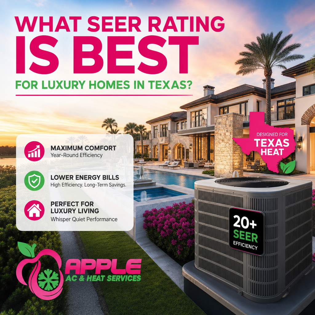 What SEER Rating Is Best for Luxury Homes in Texas?