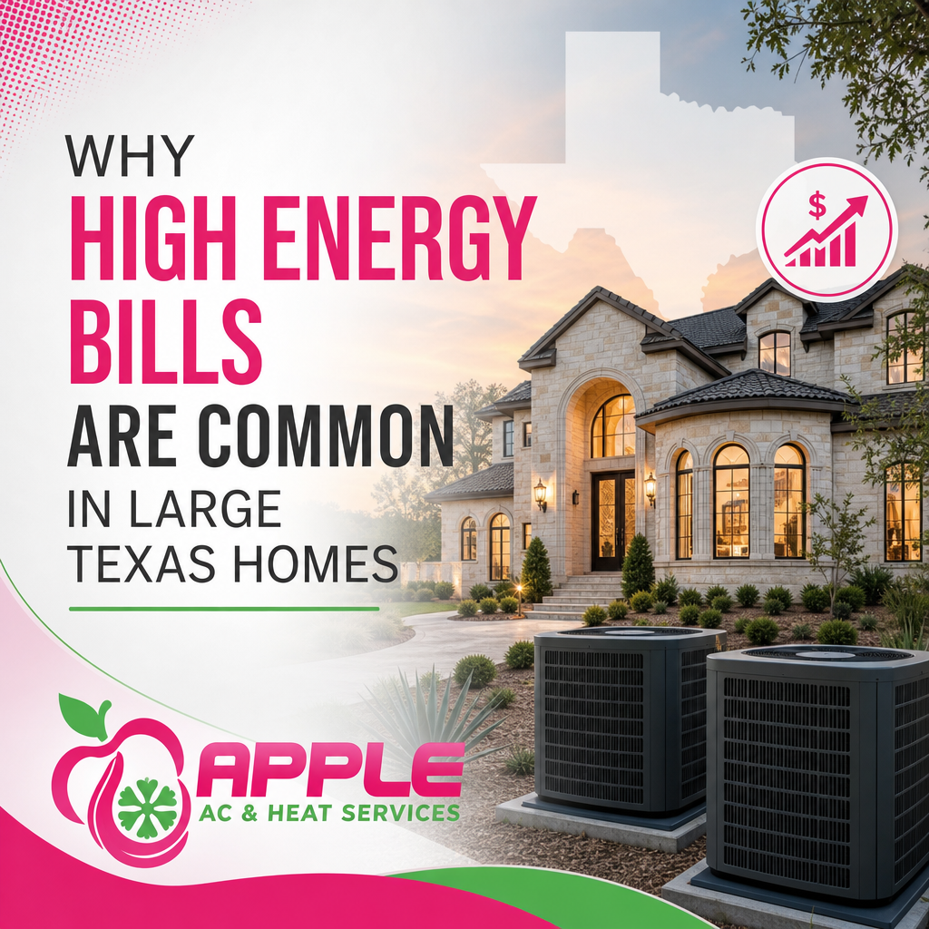 Why High Energy Bills Are Common in Large Texas Homes